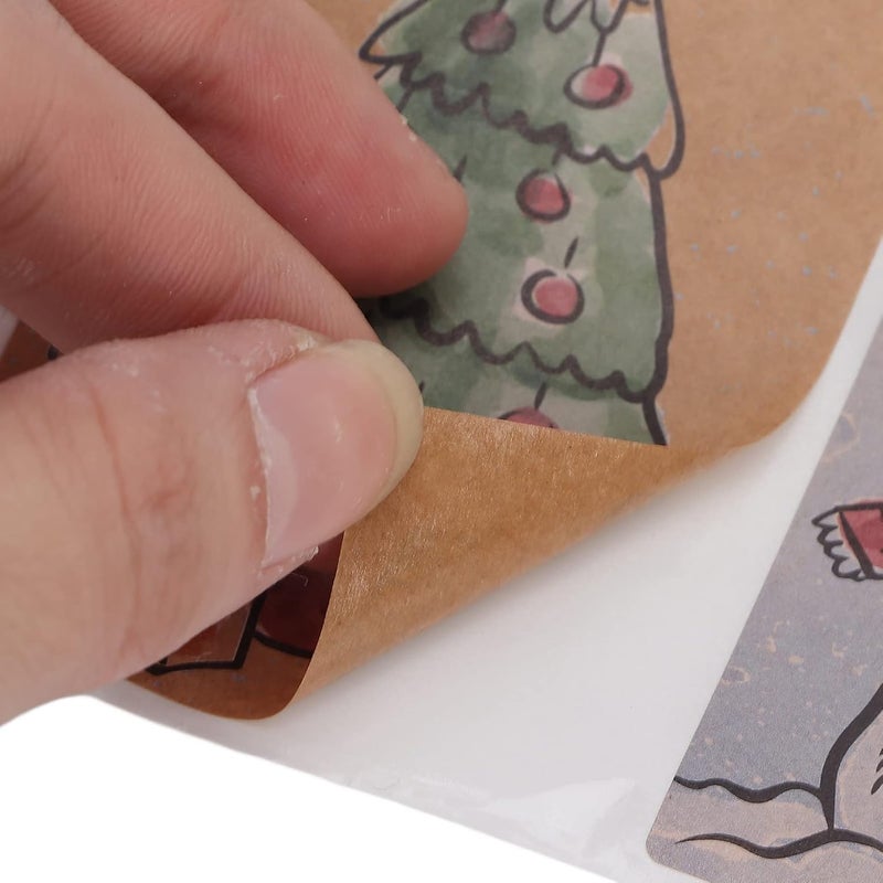 woobles Christmas Sticker, Decorative Stickers, 250 Christmas Decorative Stickers for Cards, Gift Envelopes, Boxes, Christmas Gift Name Label Stickers - Image 5